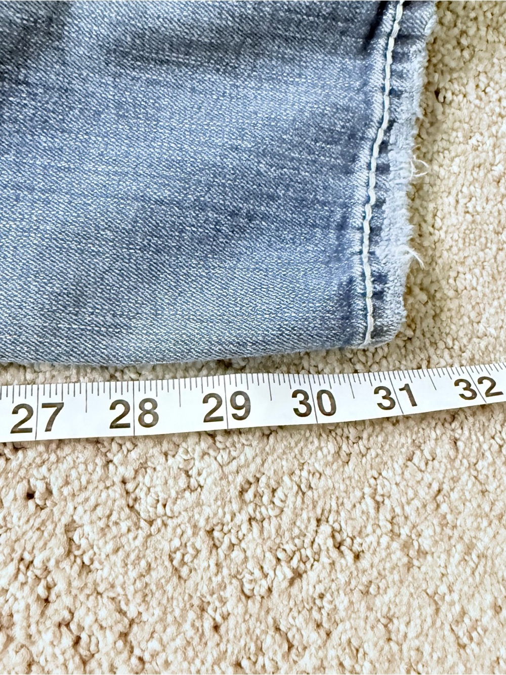 Y2K Silver Low-Rise Distressed baby bootcut Women's Jeans - Light Blue - Picture 7 of 8
